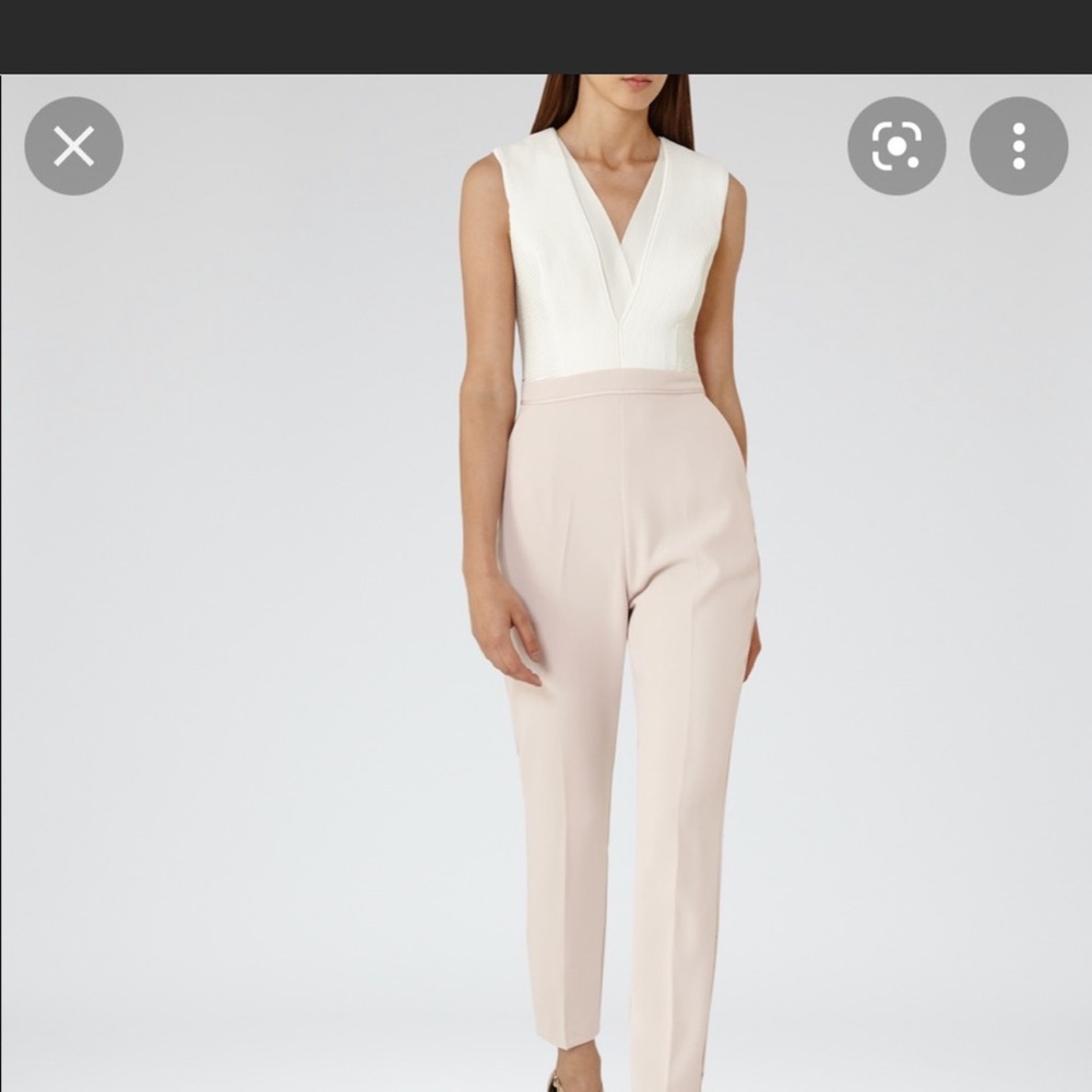 Cream and Beige REISS JUMPSUIT